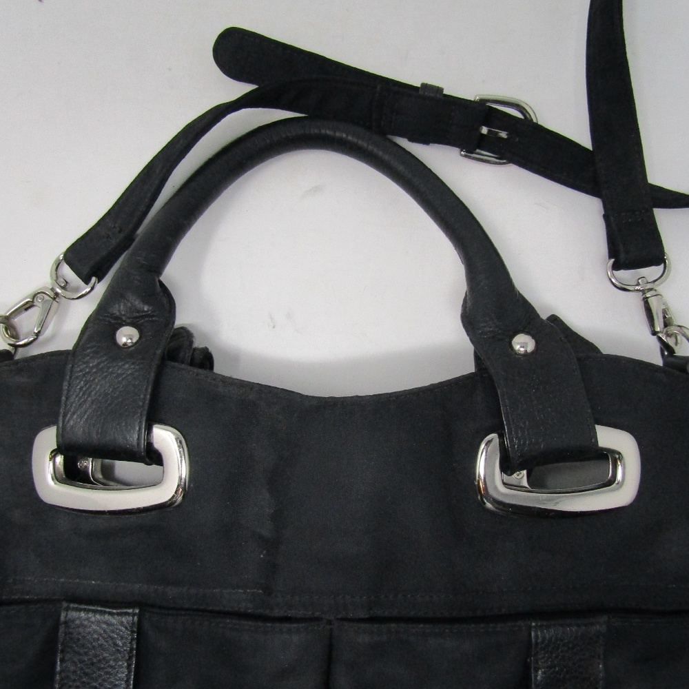 Talbots Black Purse Strap hand bag Silver - Picture 6 of 7